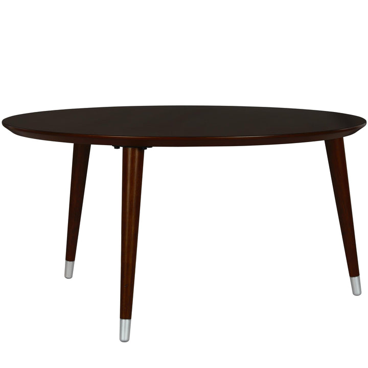 Round table for living room -  Espresso