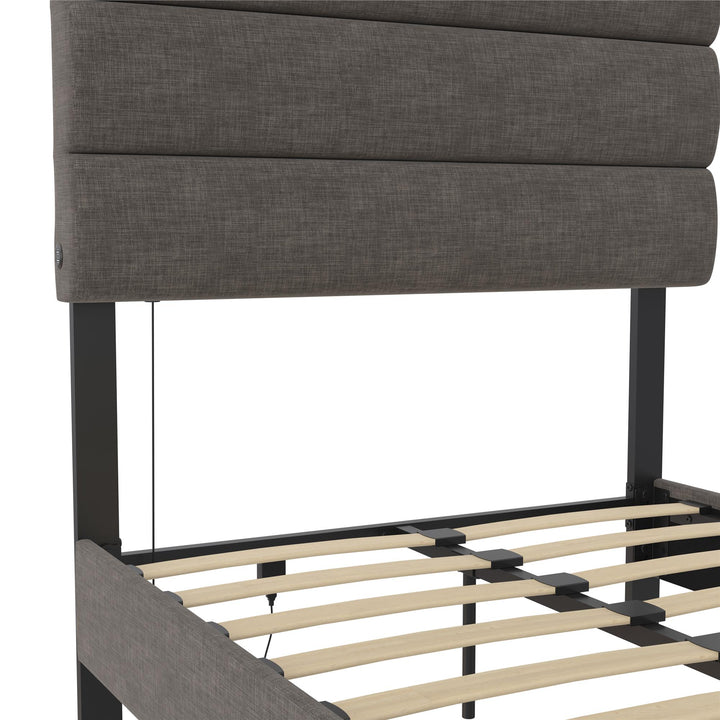 headboard usb port - Dark Gray - Twin Size