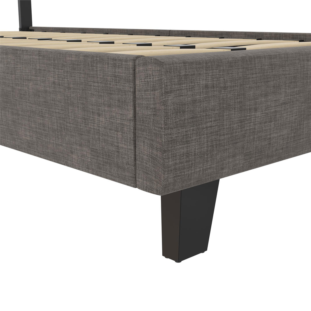 soft fabric headboard - Dark Gray - Twin Size