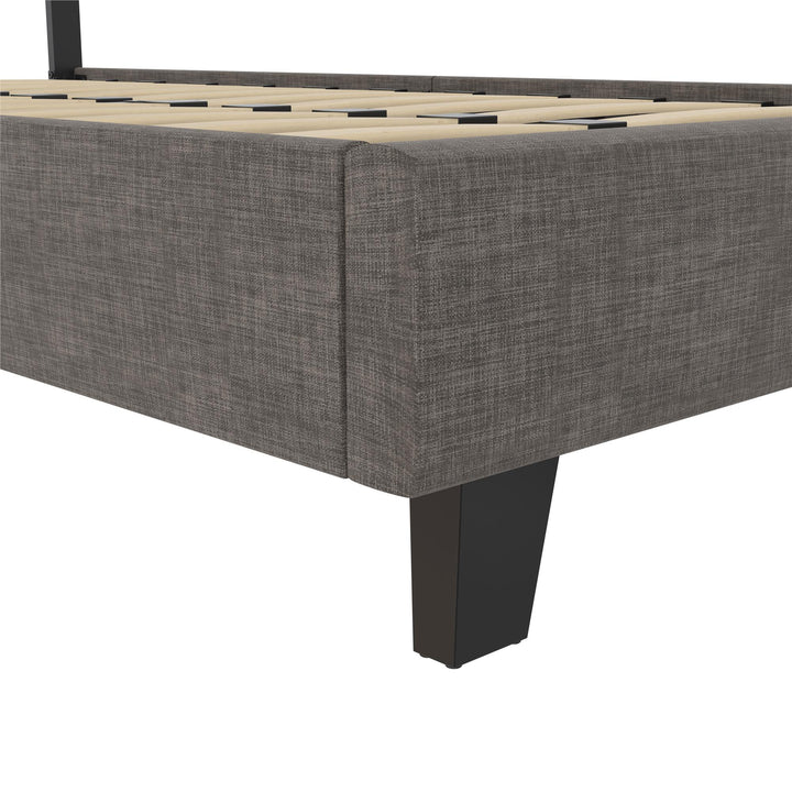 soft fabric headboard - Dark Gray - Twin Size