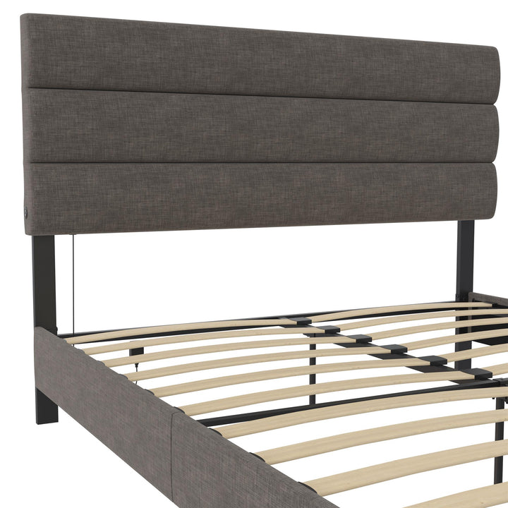 headboard usb port - Dark Gray - Full Size
