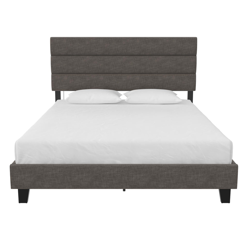 Upholstered headboard hotsell with usb ports