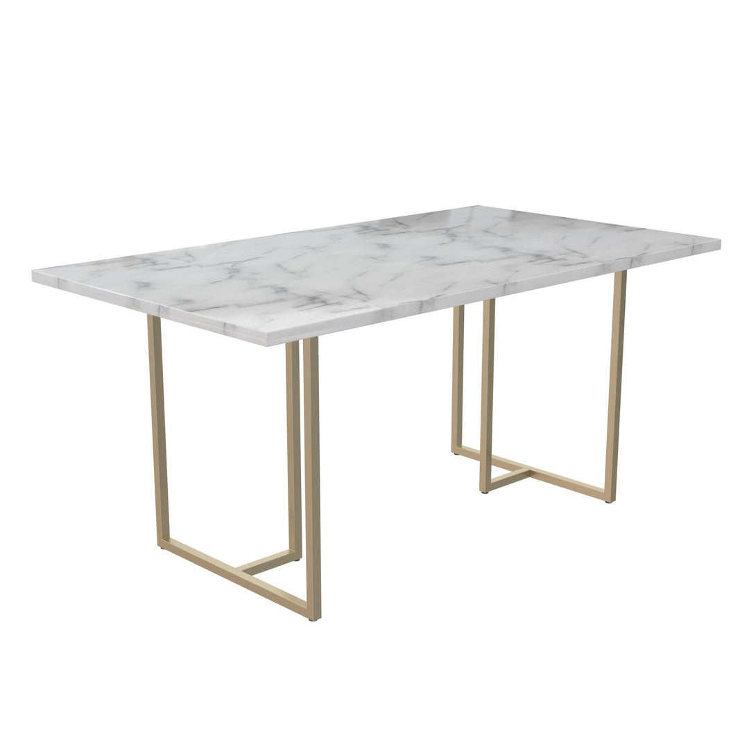 Buy stylish Astor dining table online -  White marble