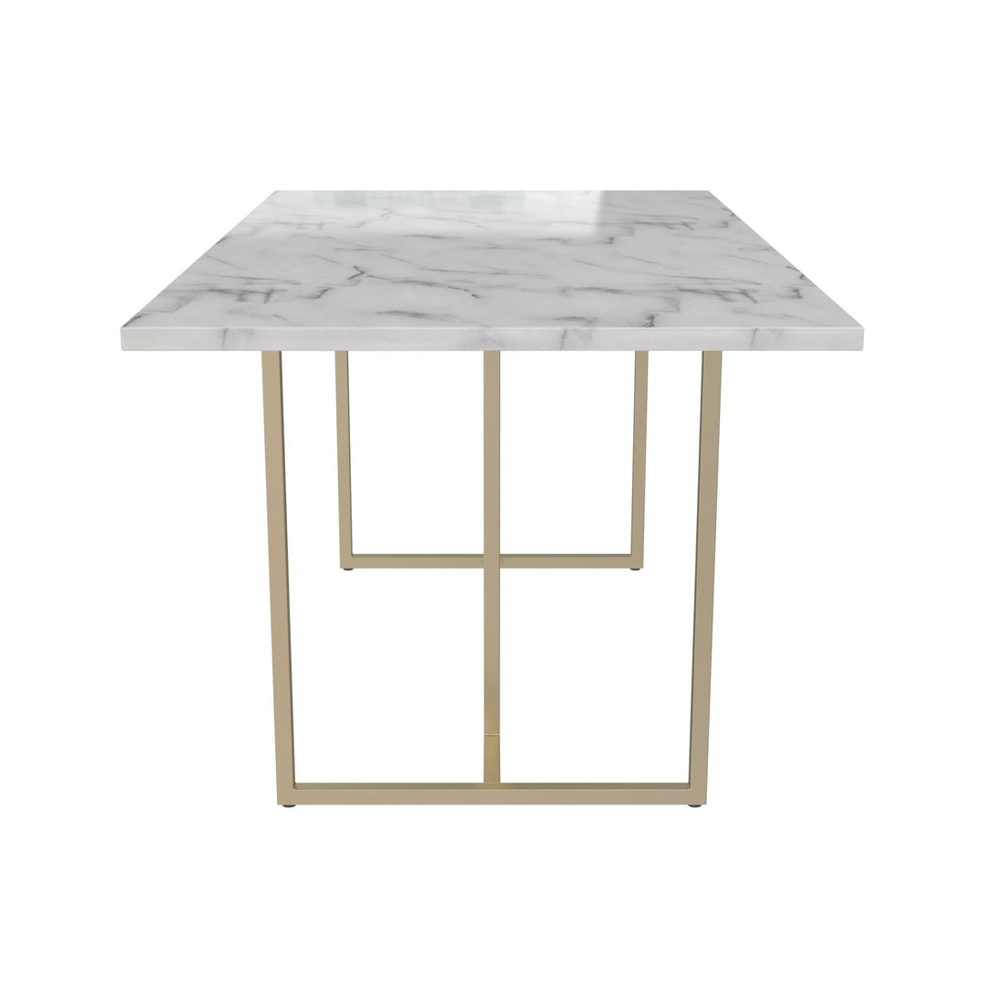 Best Astor dining table online -  White marble