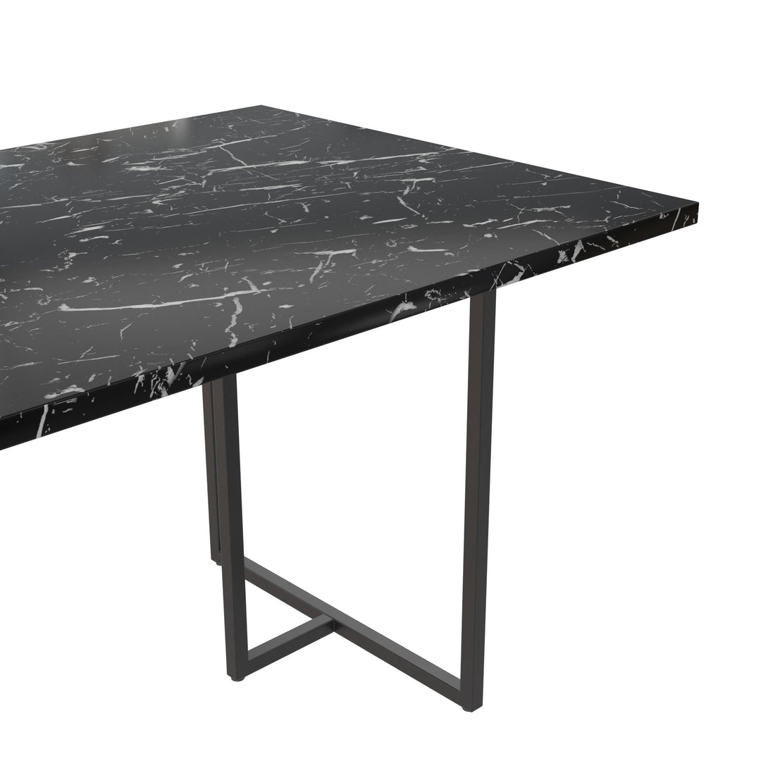 Astor table for dining room -  Black Marble