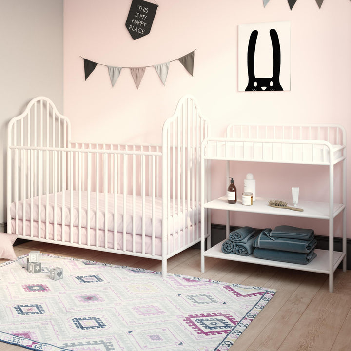 Stylish Lanley metal crib online -  White