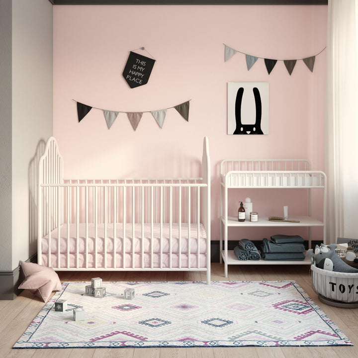 Buy stylish Lanley metal crib online -  White