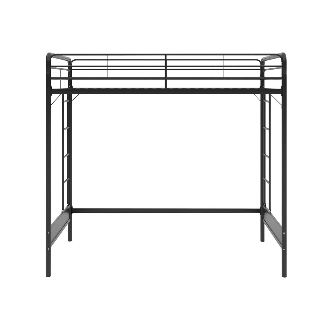 colten raised loft bed frame - Black - Twin Size