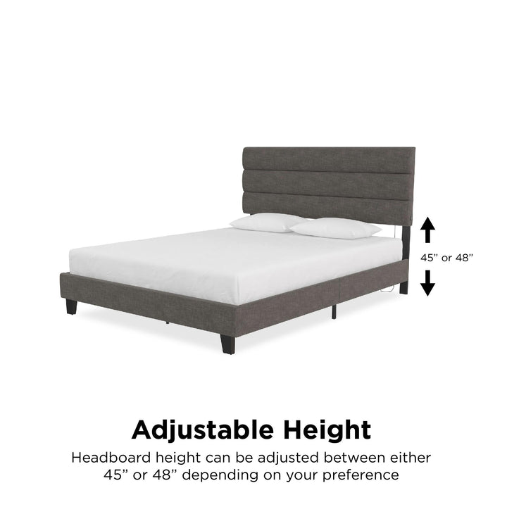 headboard with usb outlet - Dark Gray - Full Size