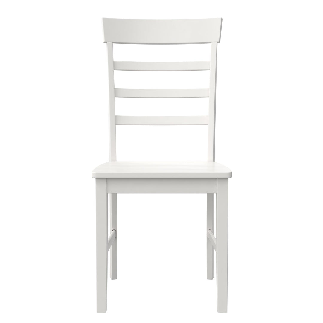 Brooks dining set with chairs -  White