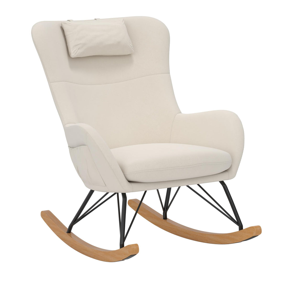 Robbie Chair with Storage and Pillow -  Beige