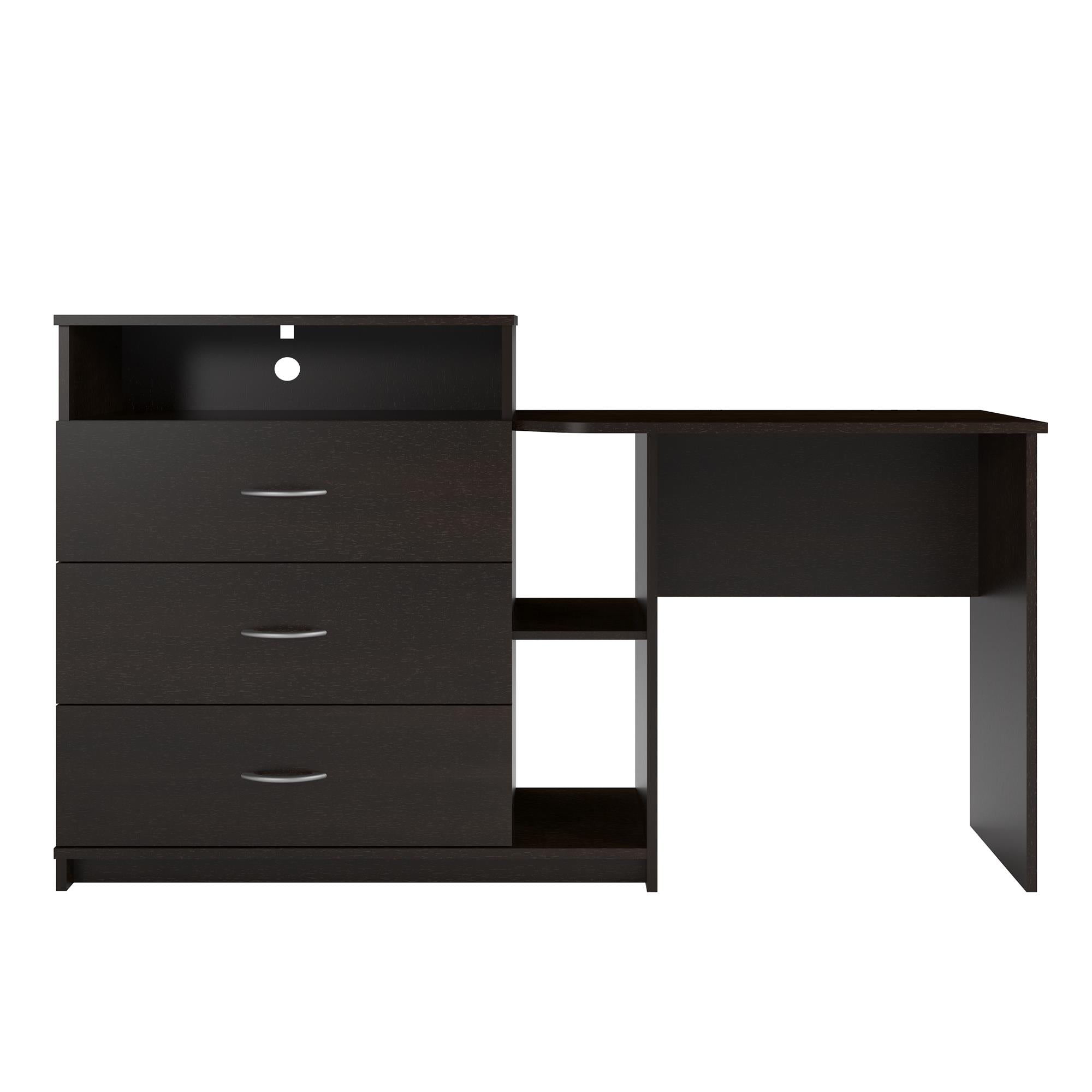Rebel 3 in 1 Media Dresser with Desk Storage RealRooms