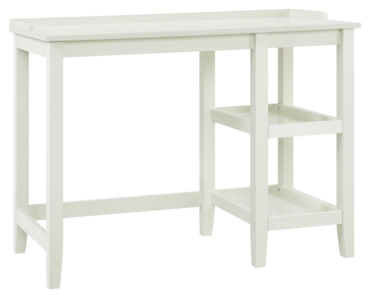 Single drawer desk - White