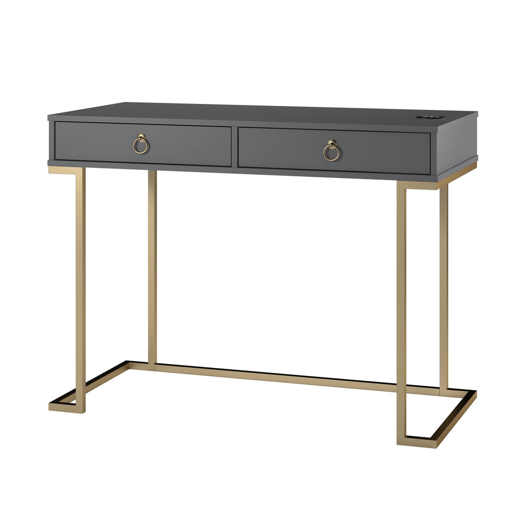 office desk with wireless charging - Graphite Grey