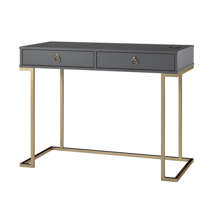 office desk with wireless charging - Graphite Grey
