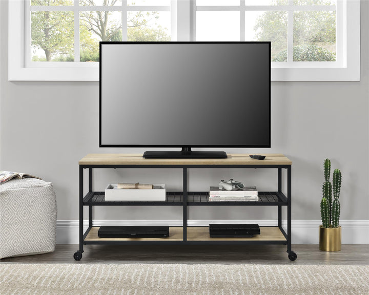 55 inch TV stand - Golden Oak