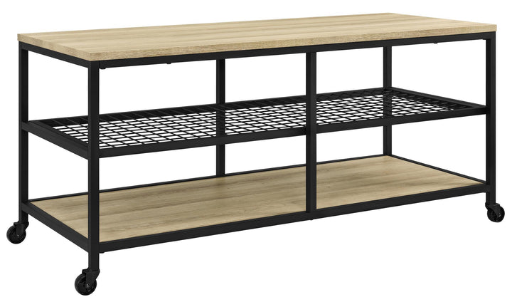 entertainment stand - Golden Oak