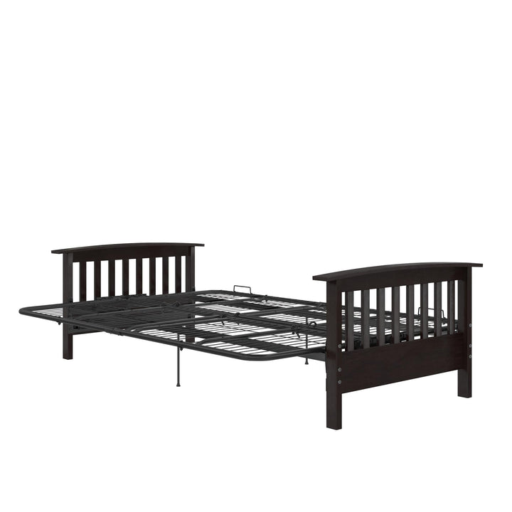 wood futon bed frame - Espresso - Full Size