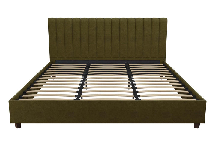 Best Brittany upholstered bed online -  Blue Linen 