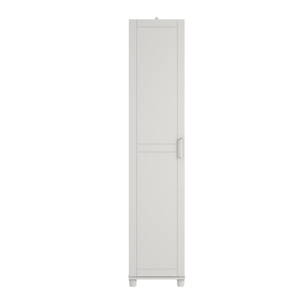 White utility discount storage cabinet