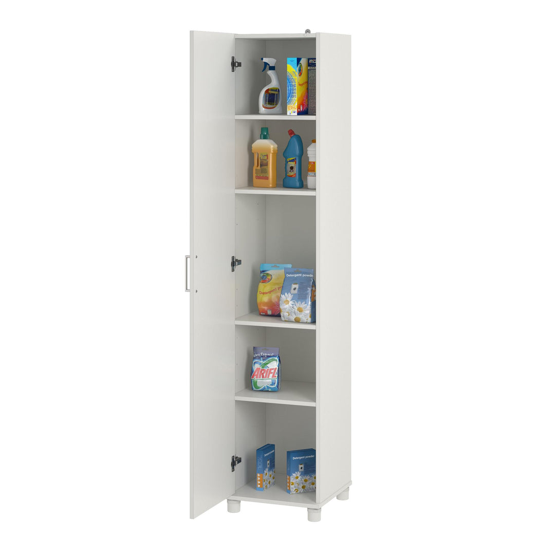 Callahan 16 Inch Multipurpose Utility Storage Cabinet - White