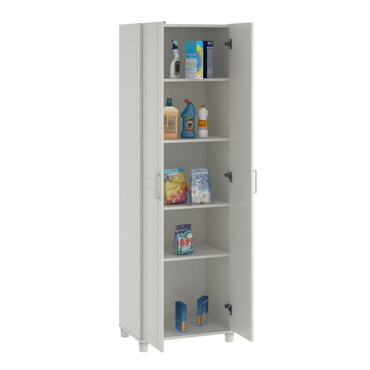 storage cabinet with adjustable shelves - White