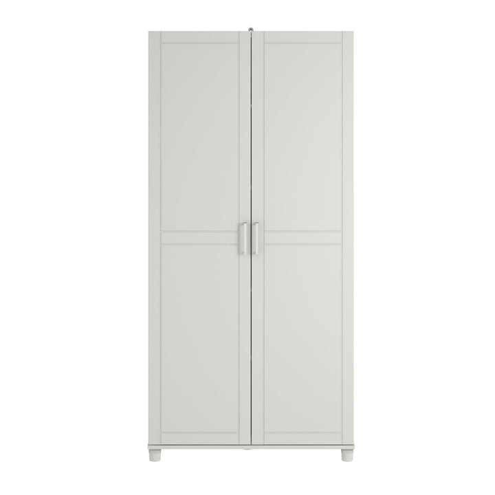 Callahan 36 Inch Multipurpose Utility Storage Cabinet  -  White