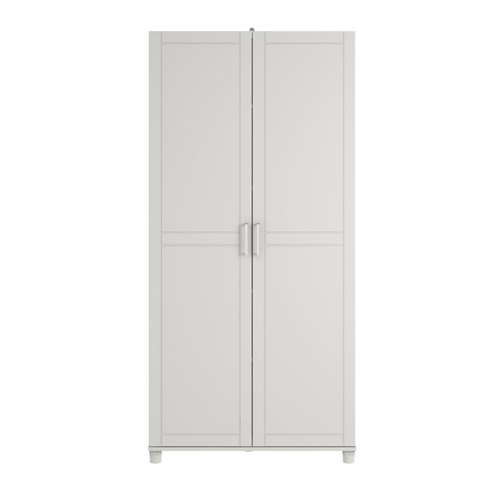 Callahan 36 Inch Multipurpose Utility Storage Cabinet - White