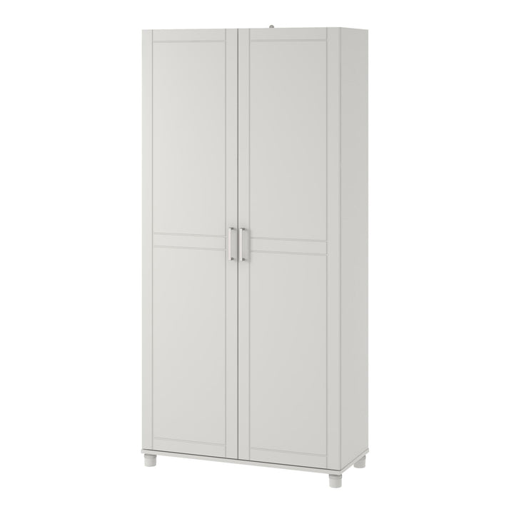 Callahan storage cabinet with spacious shelves -  White