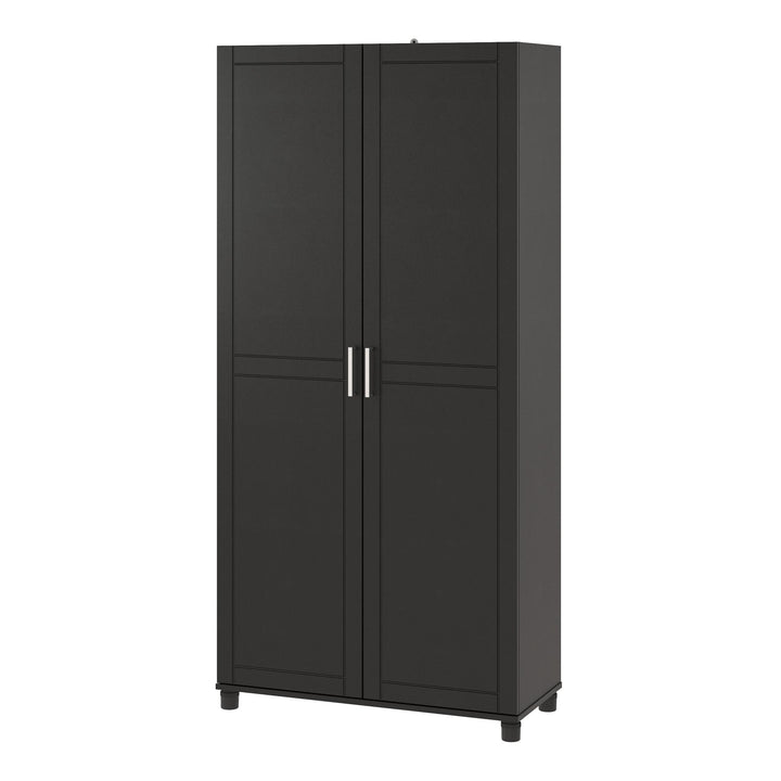 Callahan 36 Inch Multipurpose Utility Storage Cabinet - Black