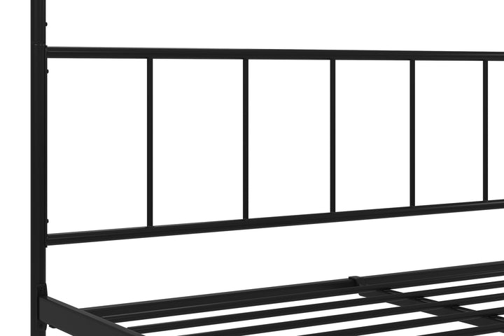 Elegant Bedroom Design with Marion Canopy Bed -  Black 