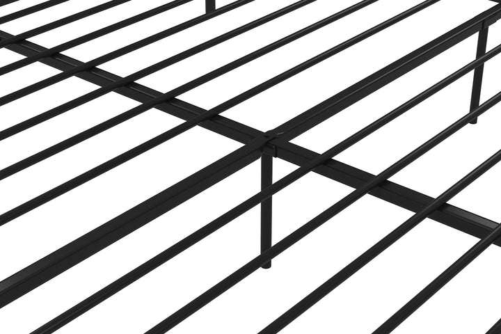 Durable and Stylish Marion Four Poster Metal Canopy Bed -  Black 