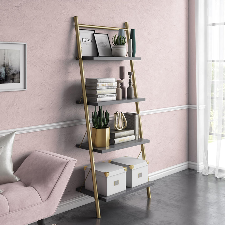 Nova ladder bookcase design ideas -  Graphite Grey