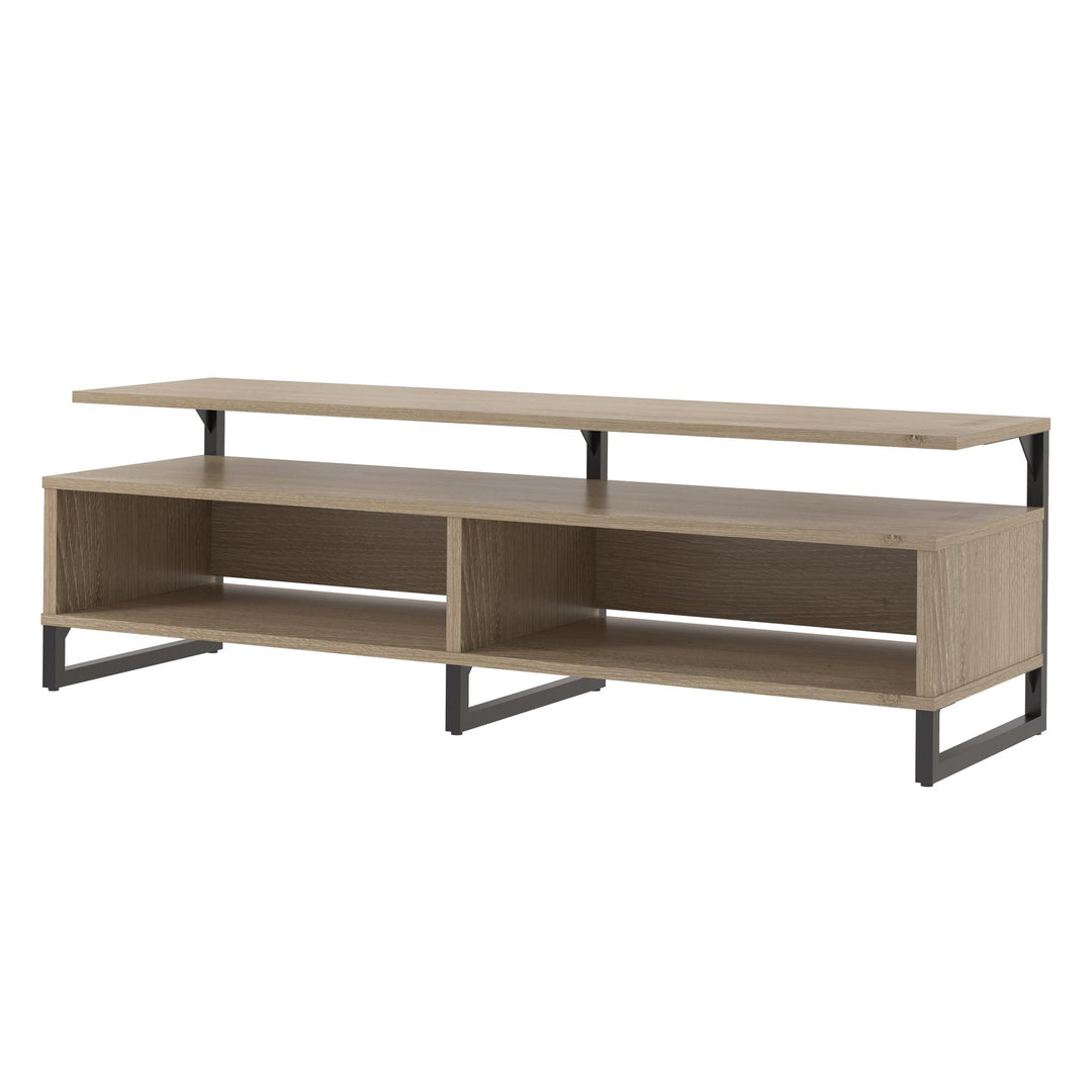 Whitby TV Stand for TVs up to 65" with Four Shelves - Golden Oak