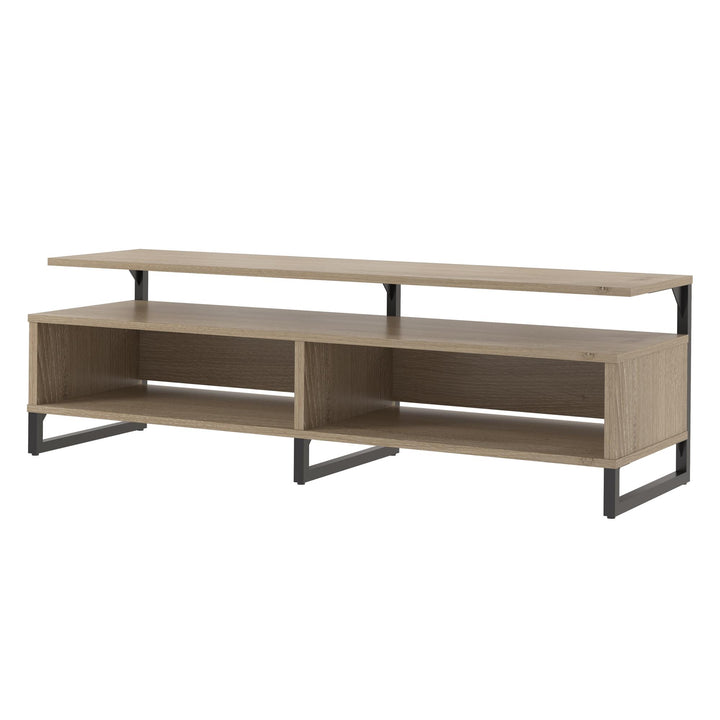 Whitby TV Stand for TVs up to 65" with Four Shelves - Golden Oak
