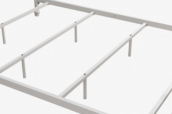 Jenny Lind Metal Bed with Twist Spindles - White - Full