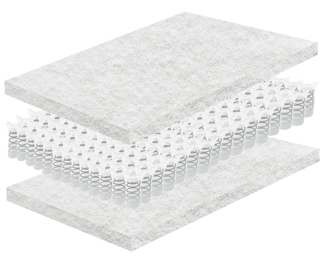 PLA micro-coil mattress - Twin size - Off White