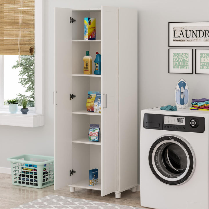 24" wide cabinet with shelves - White