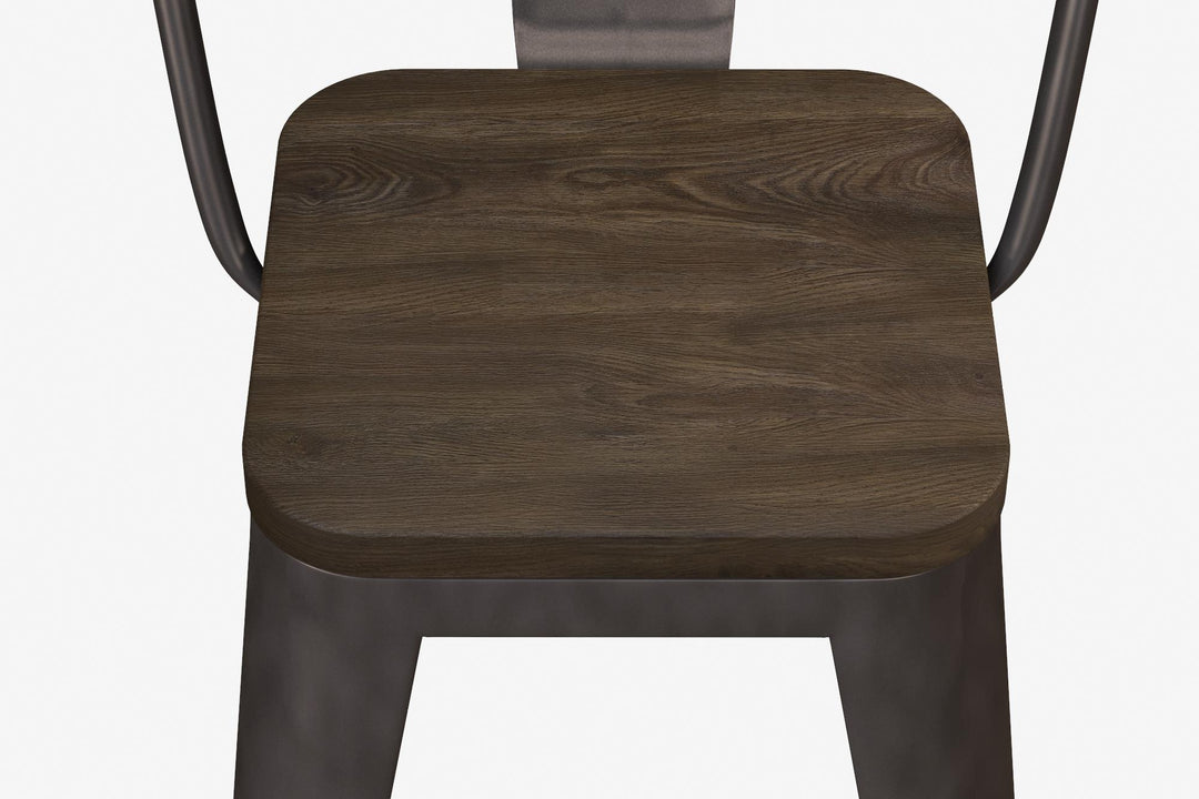 Luxor Metal Counter Stool for Kitchen -  Bronze