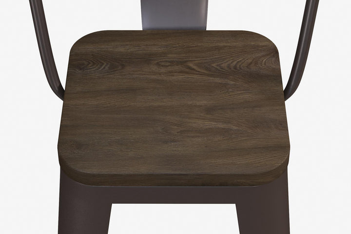 30 inch height metal barstools -  Copper