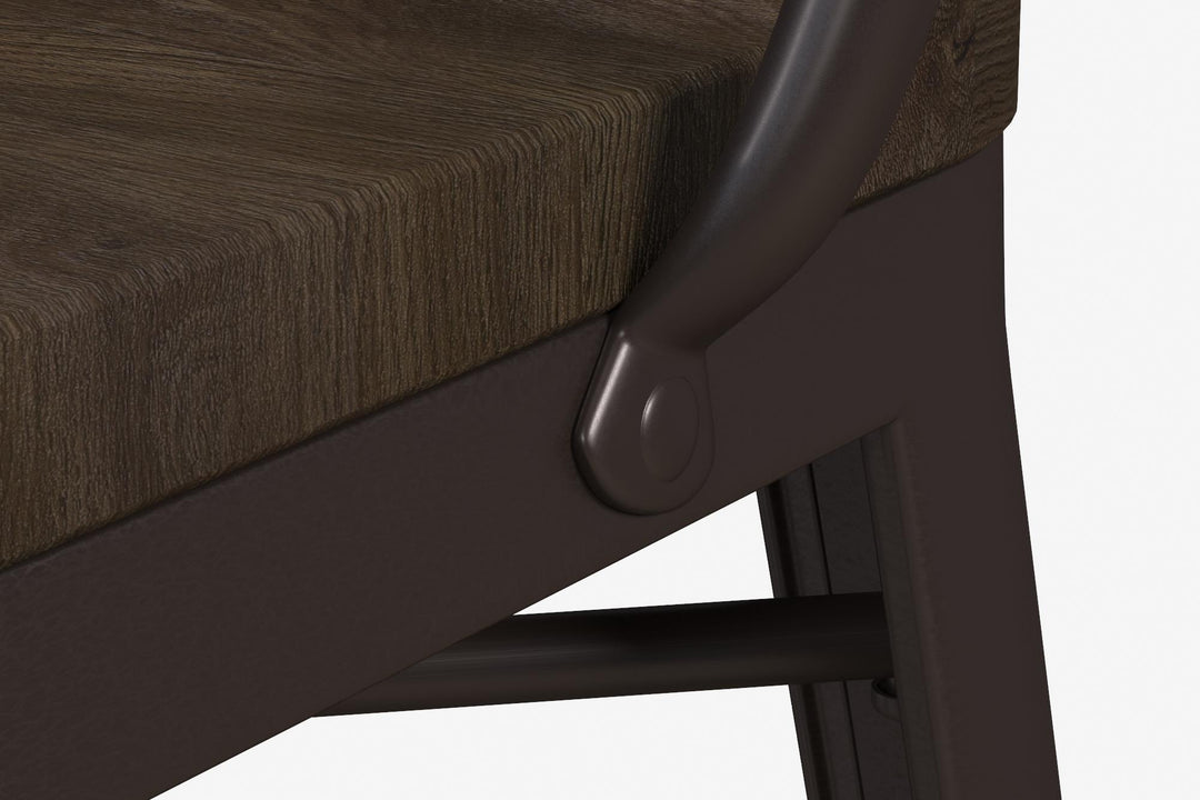 Wood and metal counter stools -  Copper