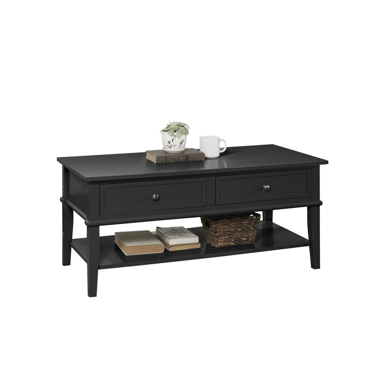 Franklin Coffee Table for Living Room -  Black