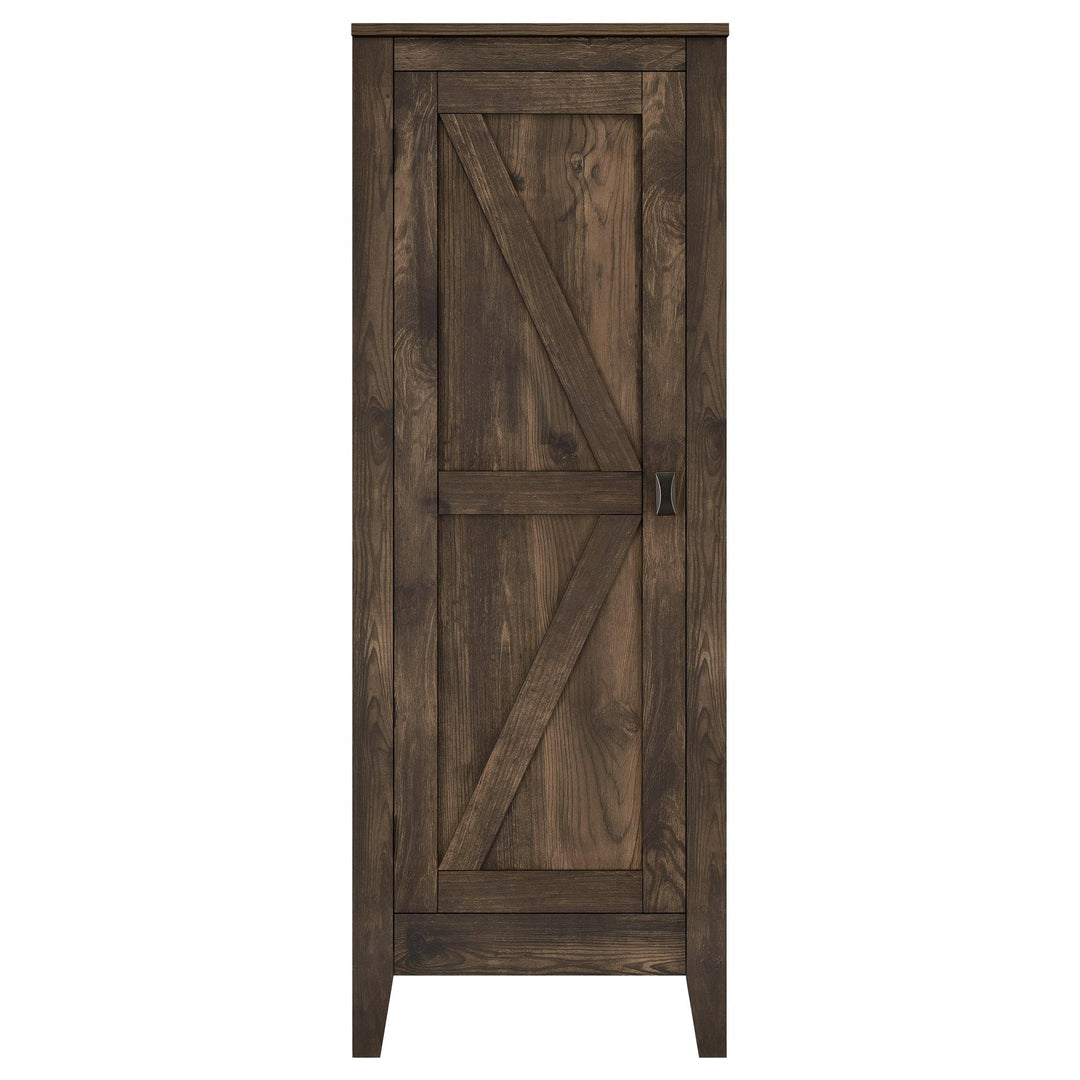 SystemBuild Farmington Storage Cabinet with 4 Shelves -  Rustic