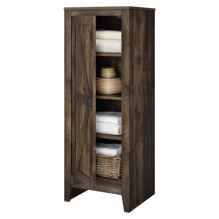 kitchen storage cabinets with doors and shelves -  Rustic