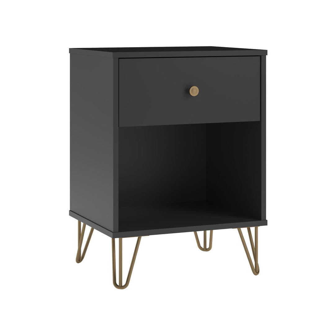 Modern Bedroom Nightstand Design -  Black