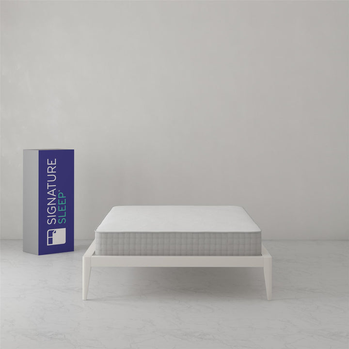 8" hybrid coil mattress - White - Queen