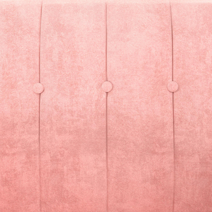 Accent Chair with Pin Tufting and Stitching -  Pink