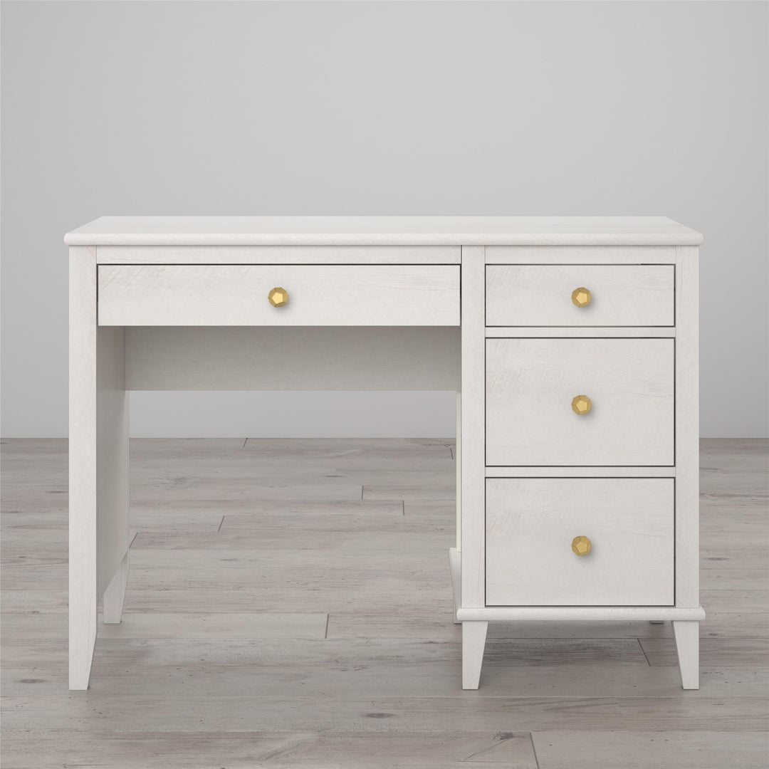 Monarch Hill Poppy Kids Desk with 2 Sets of Knobs - Ivory Oak