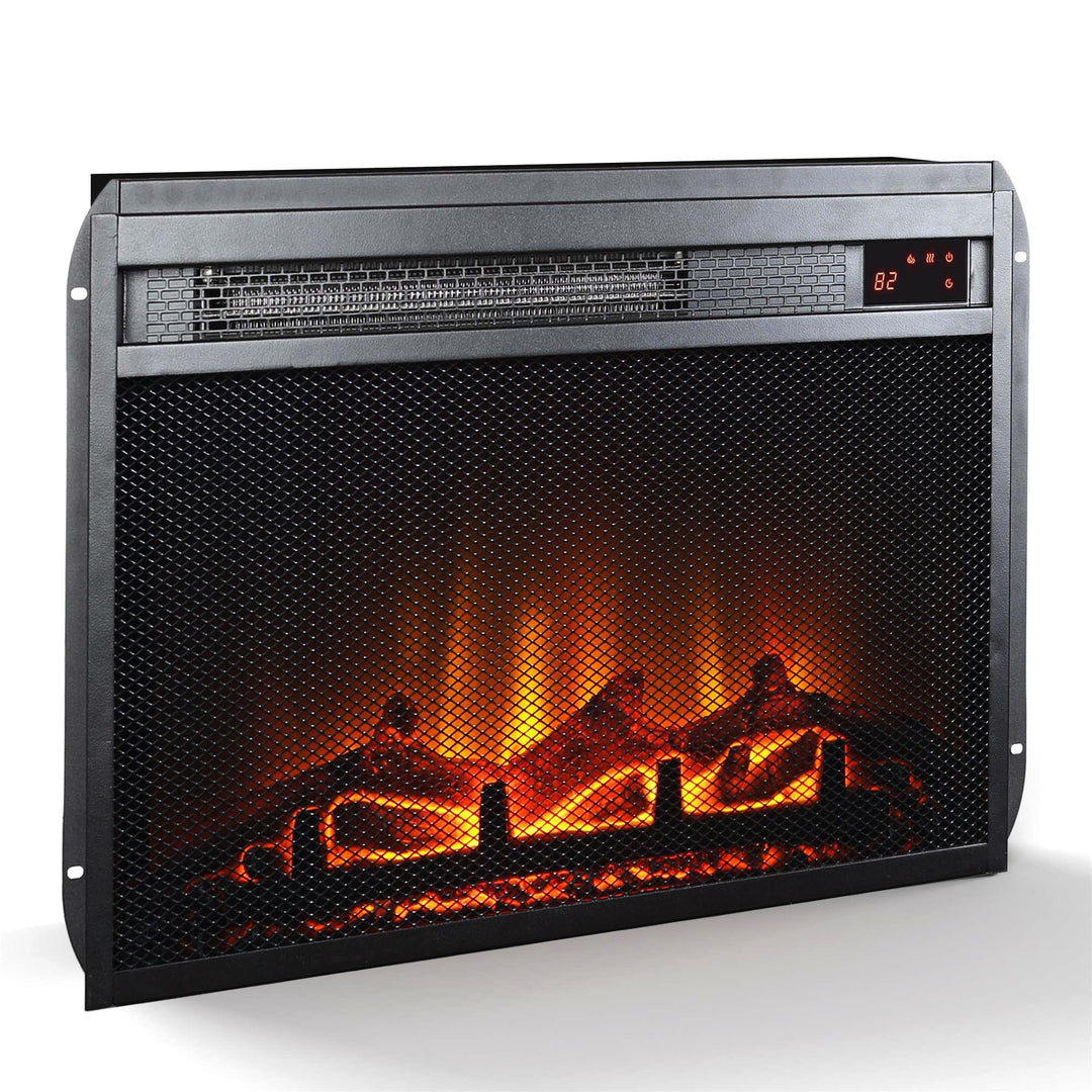 23-inch mesh fireplace unit -  Black