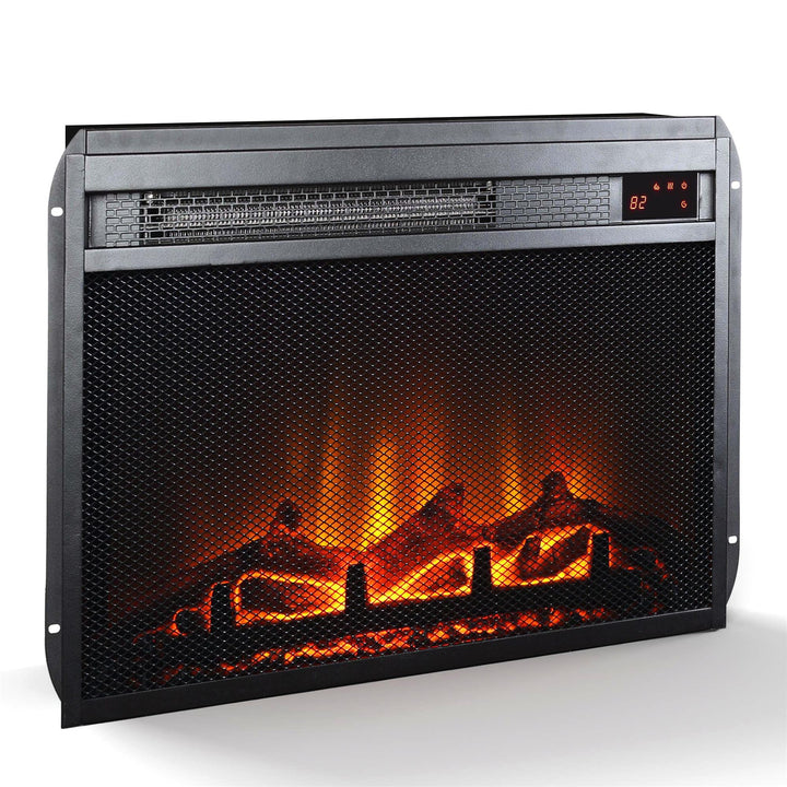 23-inch mesh fireplace unit -  Black